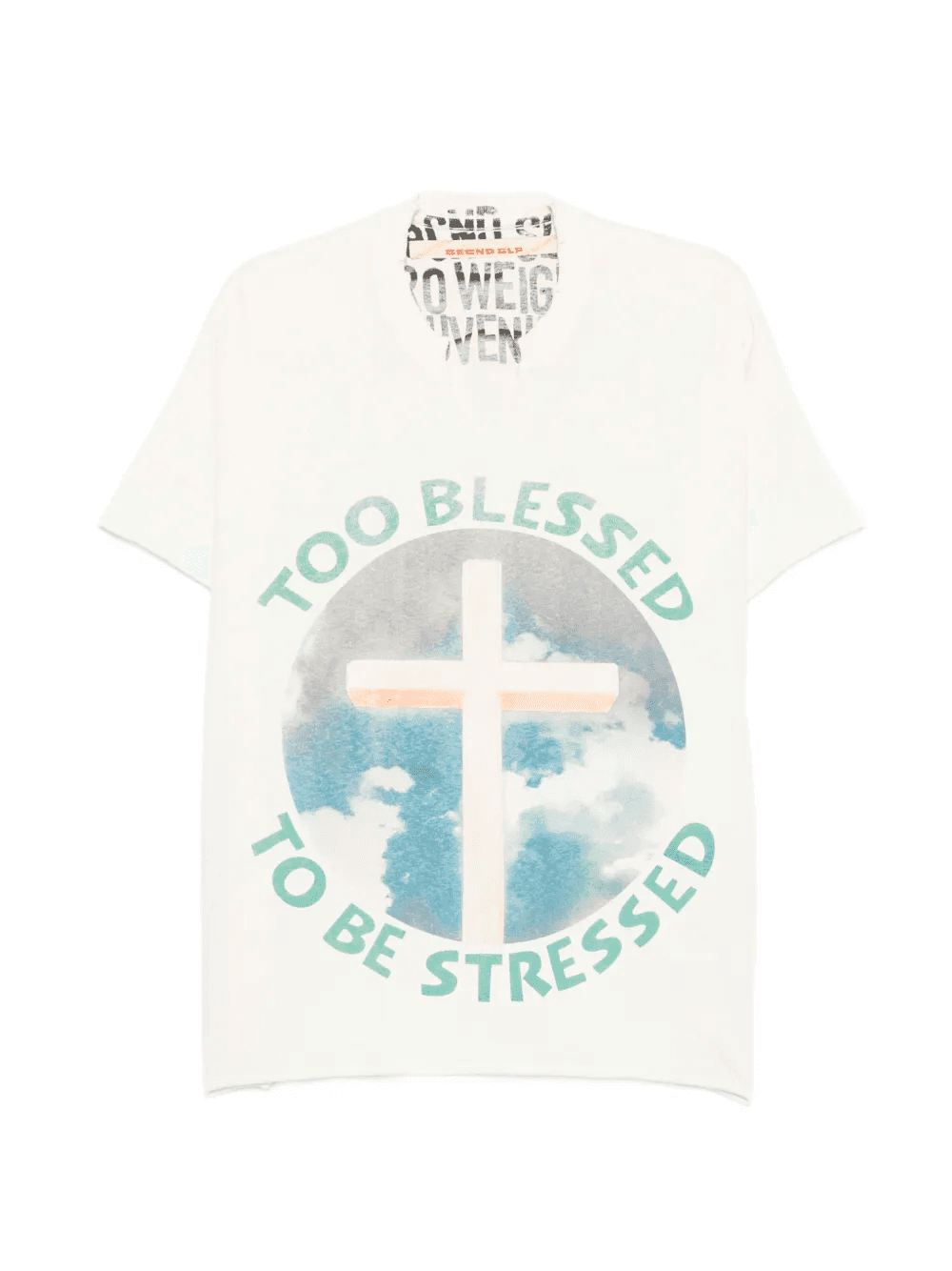 graphic-print distressed T-shirt - Image 1