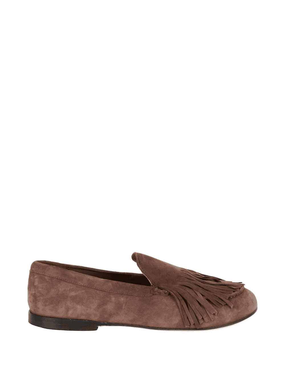 fringe-detail suede loafers - Image 1