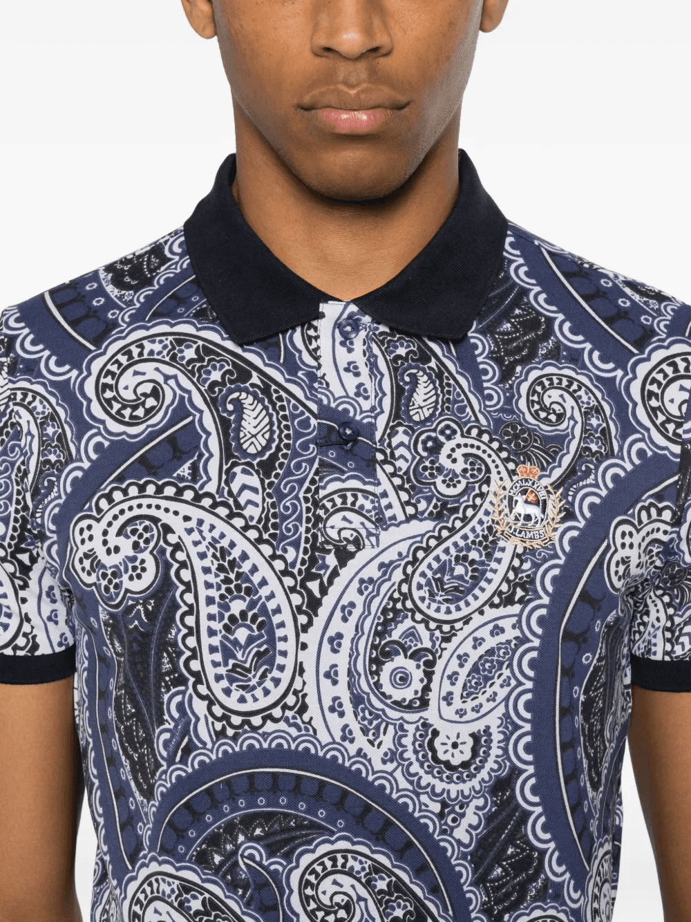 paisley-print polo shirt — Image 2