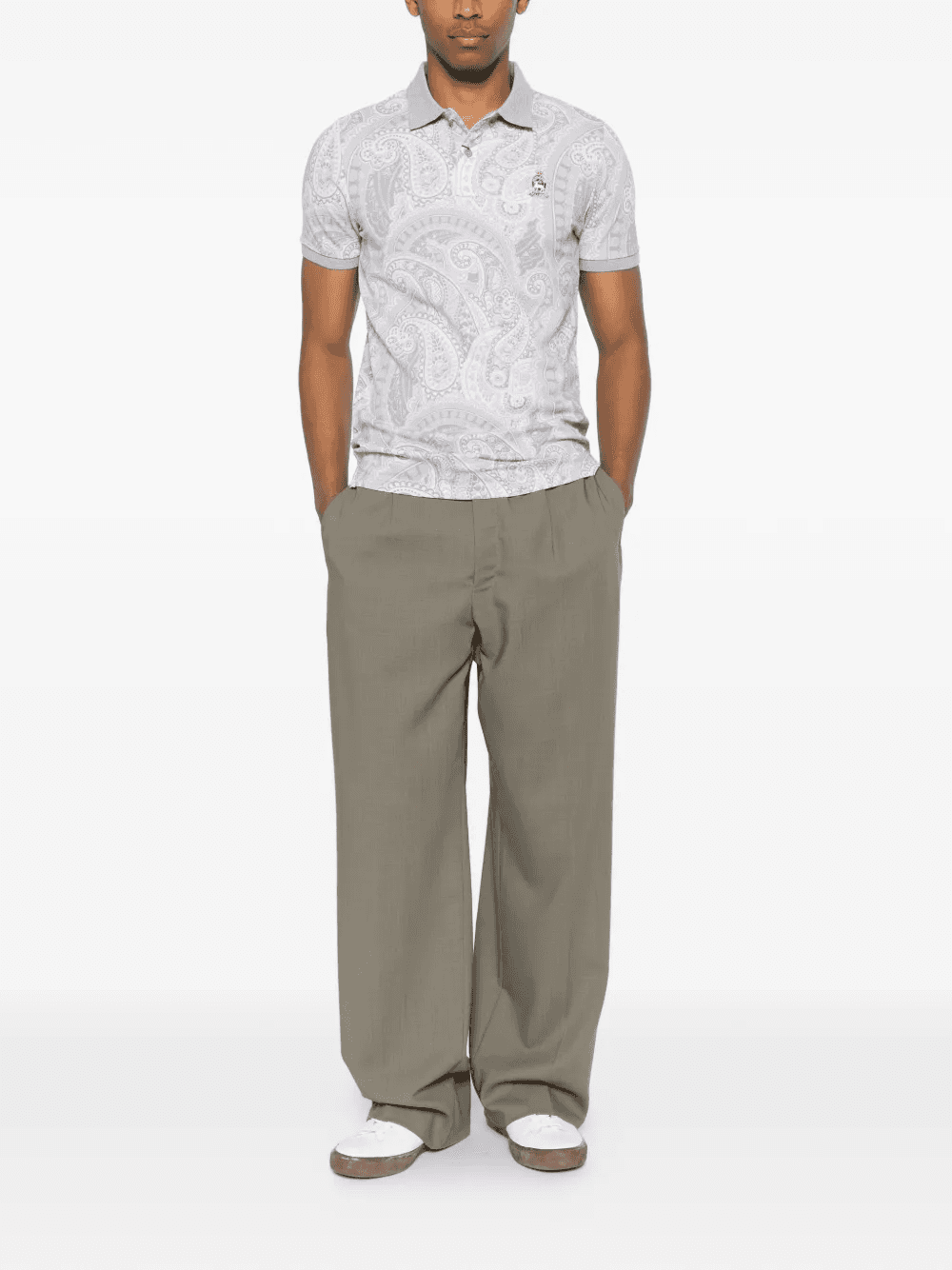 paisley-pattern polo shirt — Image 5