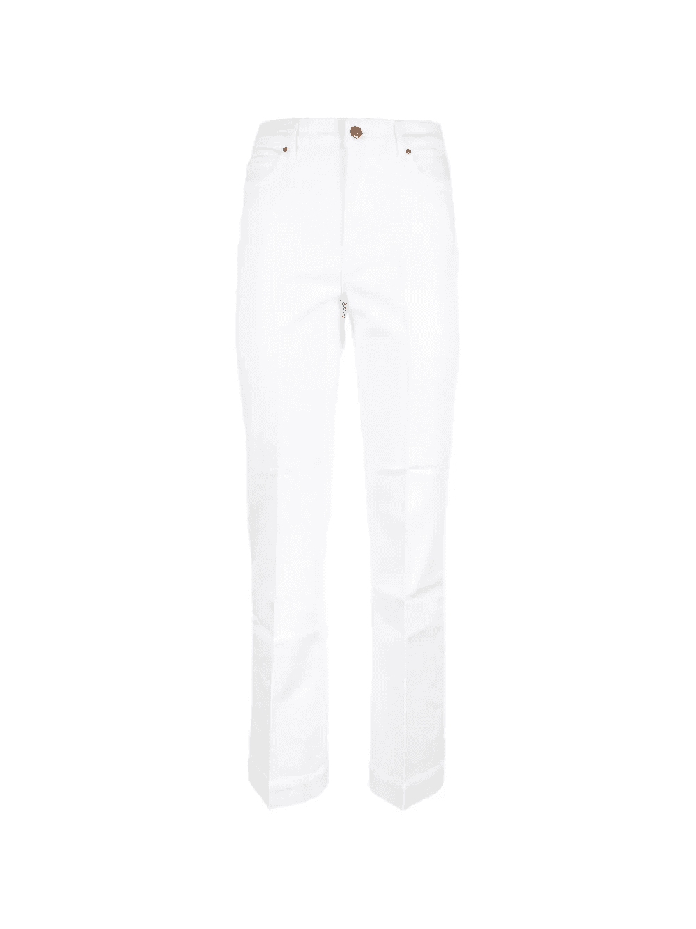 pressed-crease straight-leg jeans - Image 1