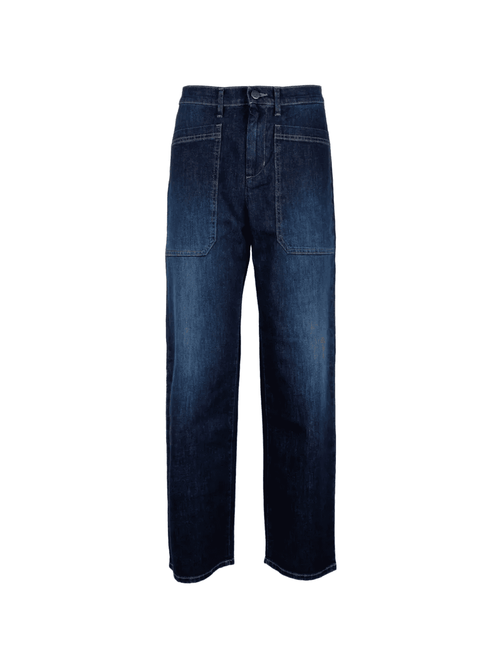 patch-pocket straight-leg jeans - Image 1