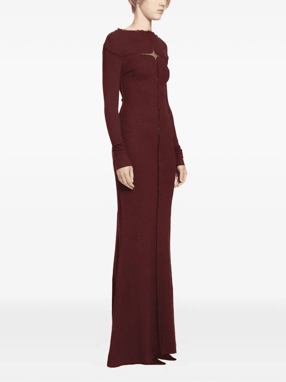 slubbed-rib maxi dress — Image 2