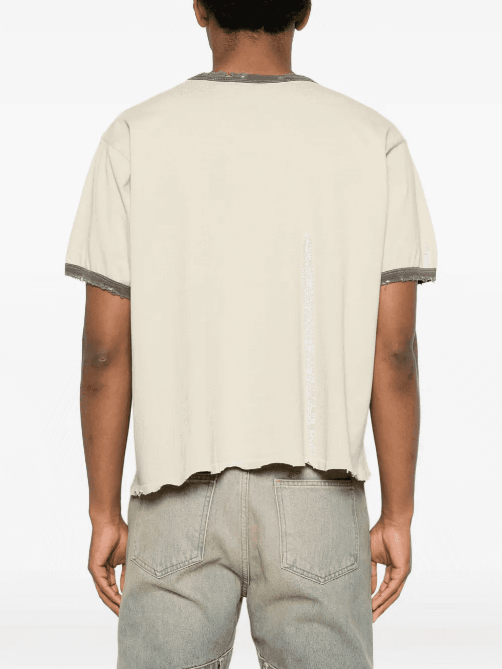 graphic-print distressed T-shirt — Image 4