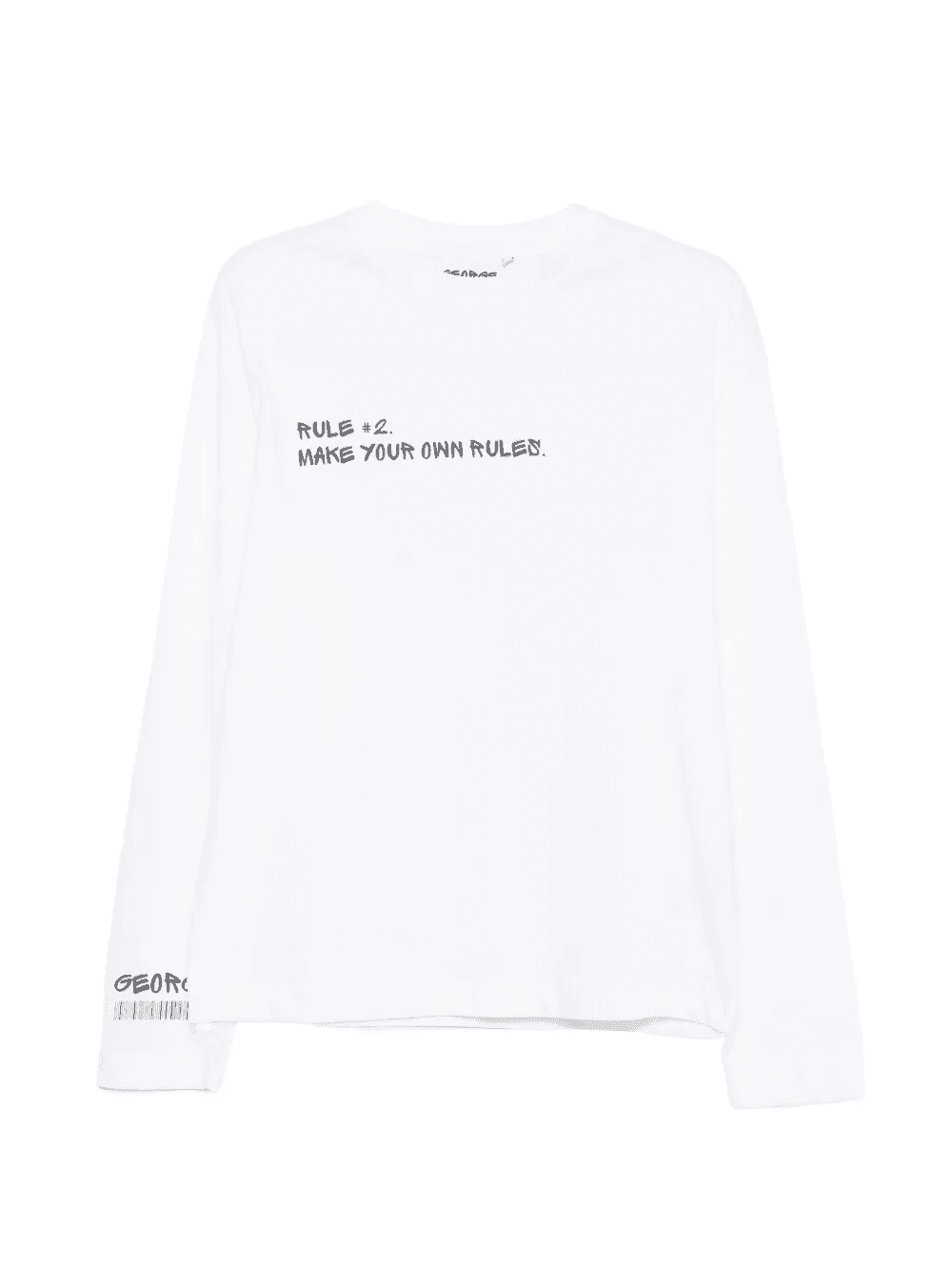 slogan-print long-sleeve T-shirt - Image 1