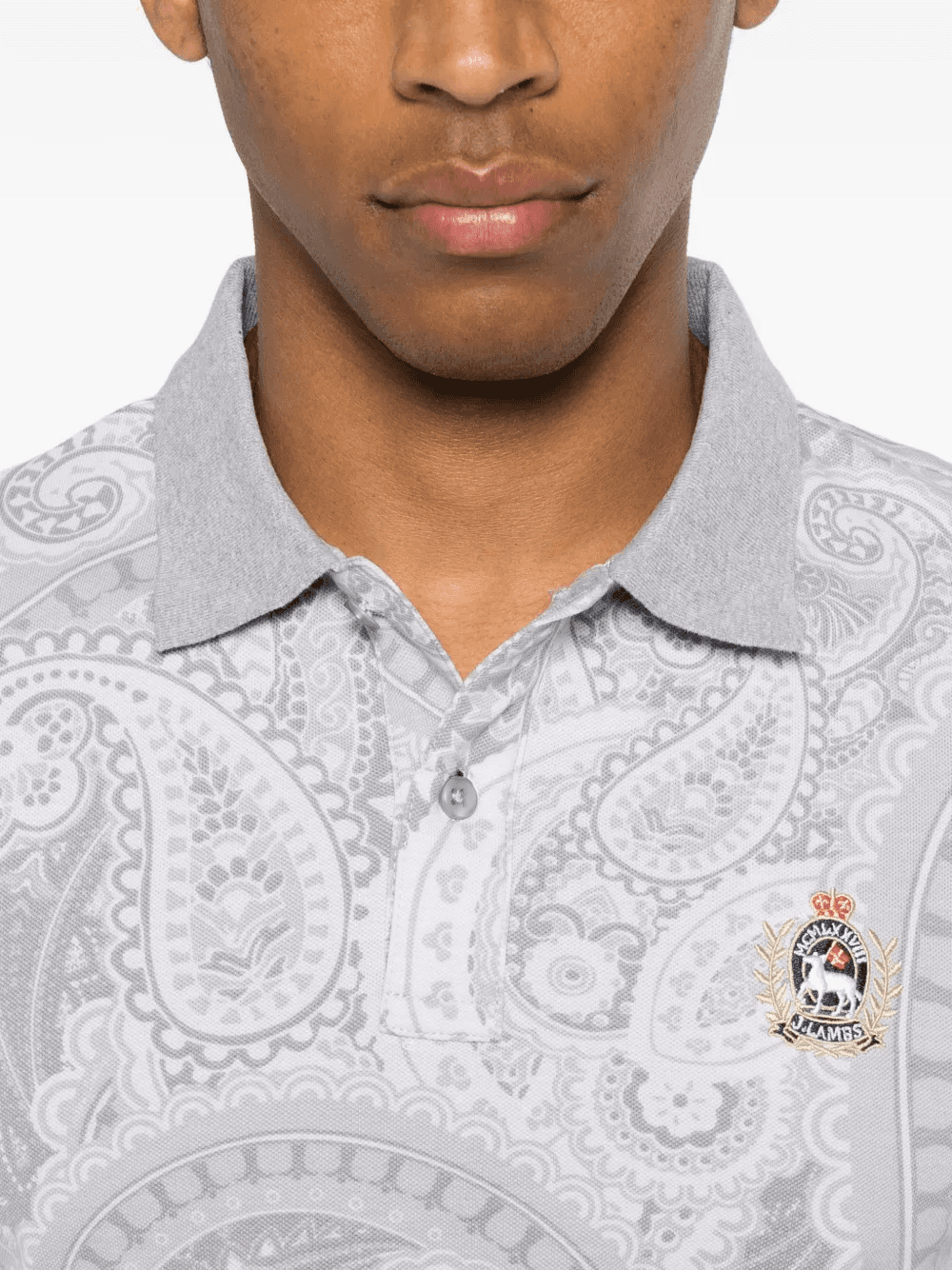 paisley-pattern polo shirt — Image 2