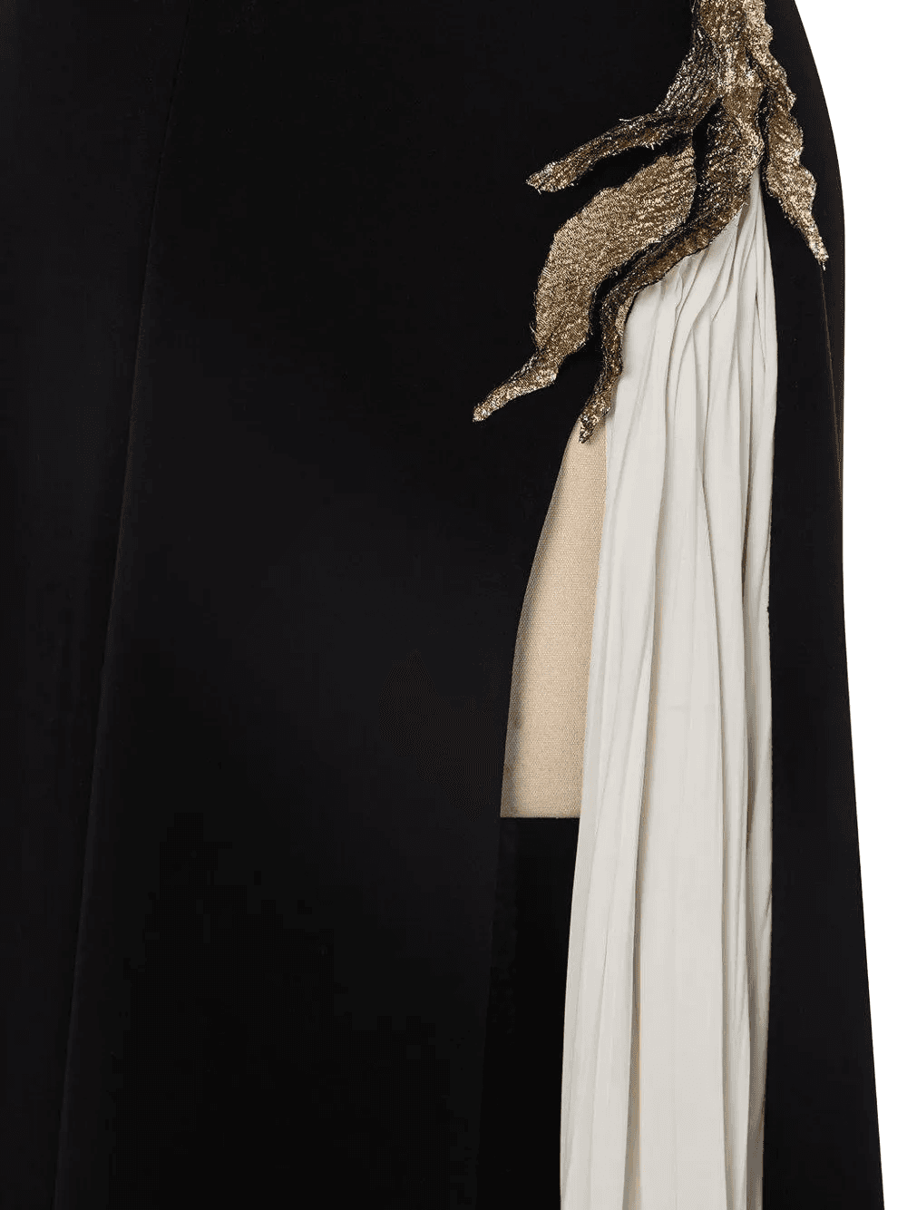 embellished pleated-panel maxi dress — Image 2