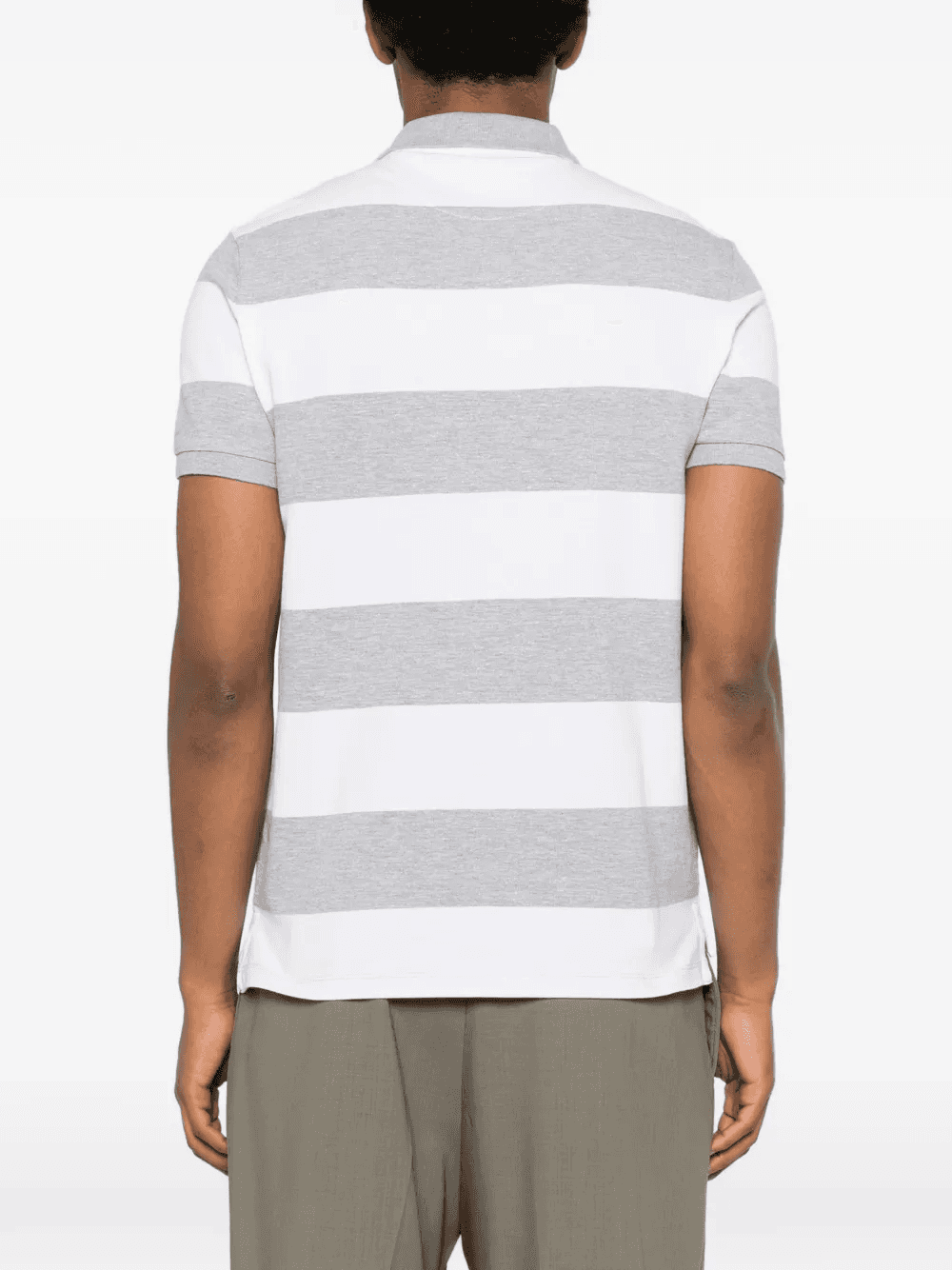 striped-pattern polo shirt — Image 3