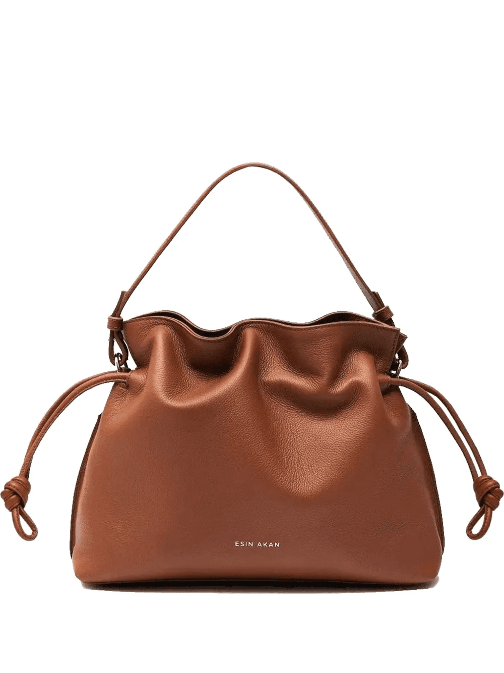 Emma drawstring leather tote bag - Image 1
