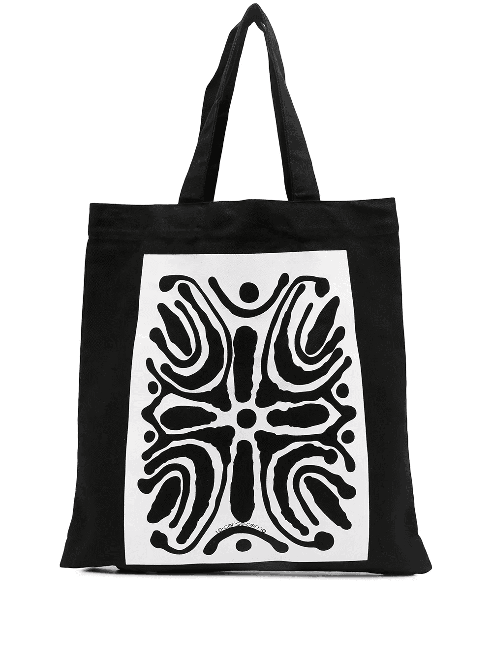 abstract print tote bag