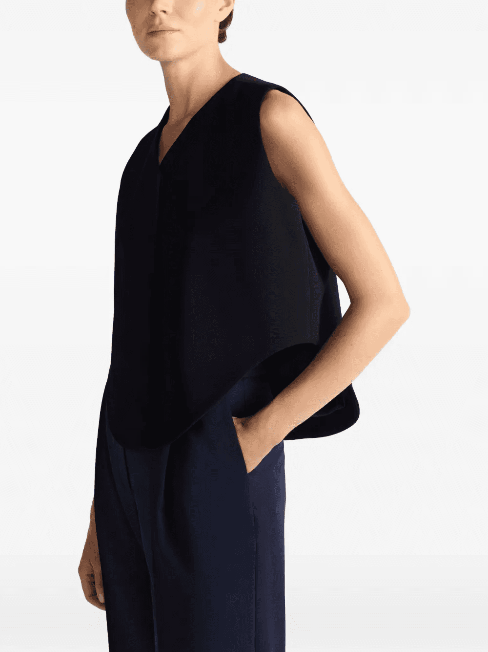Leah curved-hem vest — Image 2