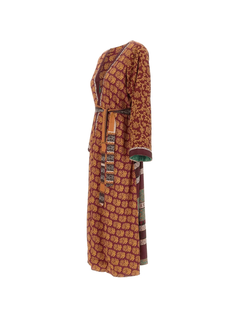 reversible floral-pattern coat — Image 6
