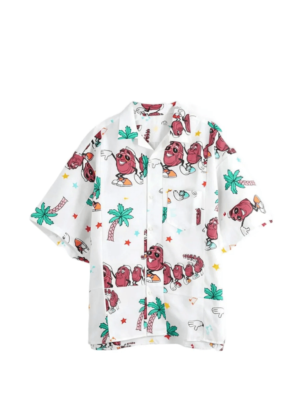 graphic-print short-sleeve shirt - Image 1