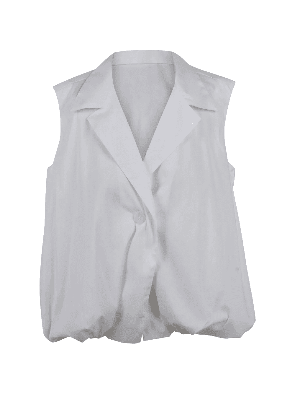 Kyma bubble-hem notched-lapels top