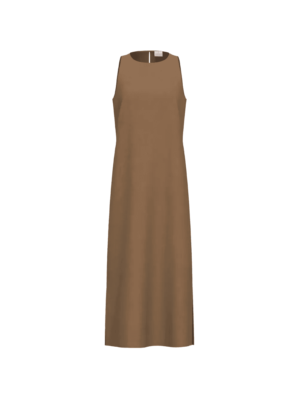 sleeveless side-slit maxi dress - Image 1