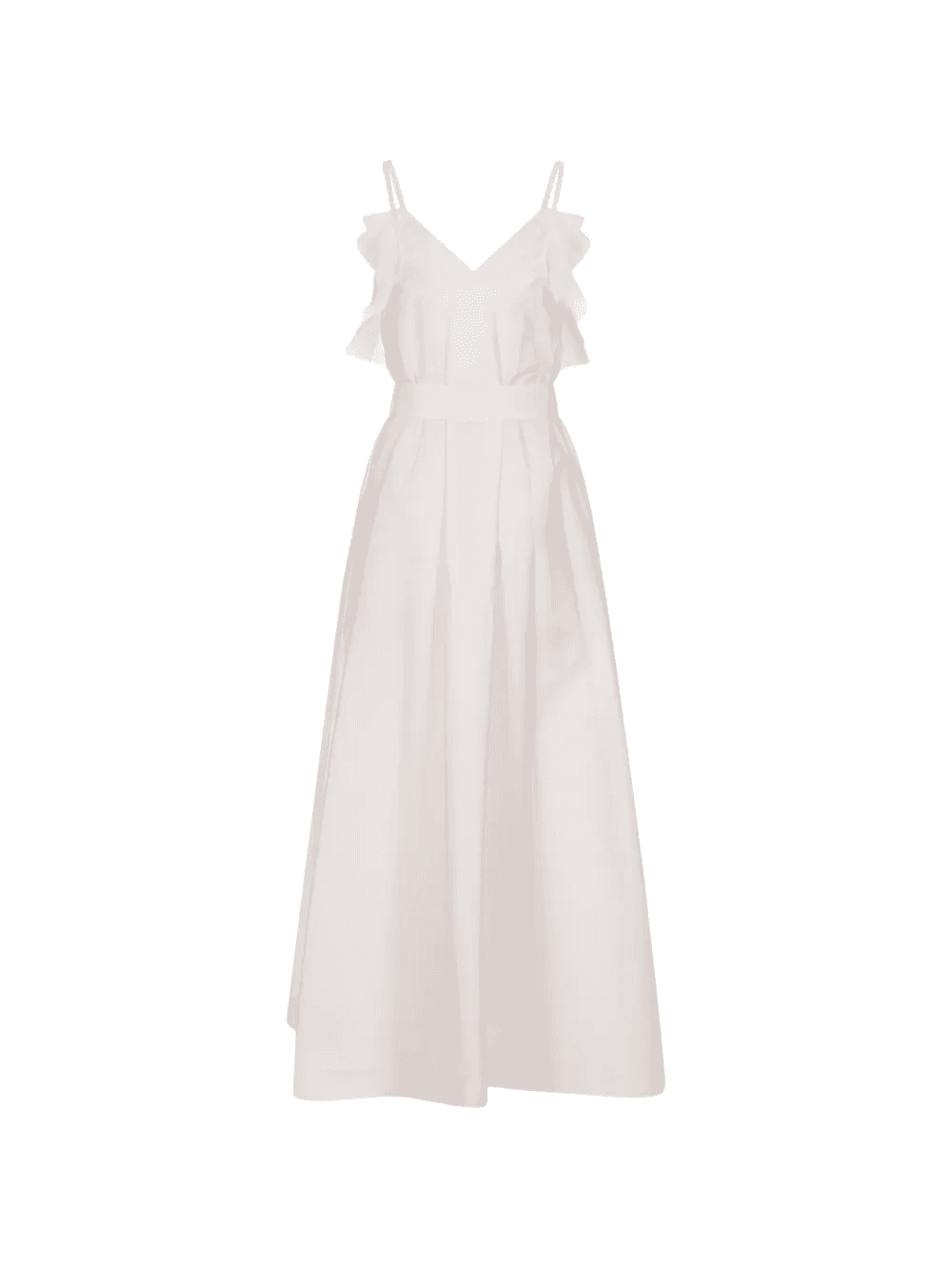 ruffled belted maxi dress — Image 3