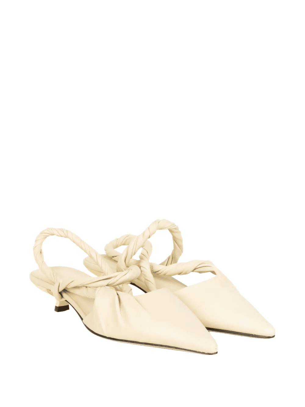 twisted-strap pointed-toe pumps - Image 1