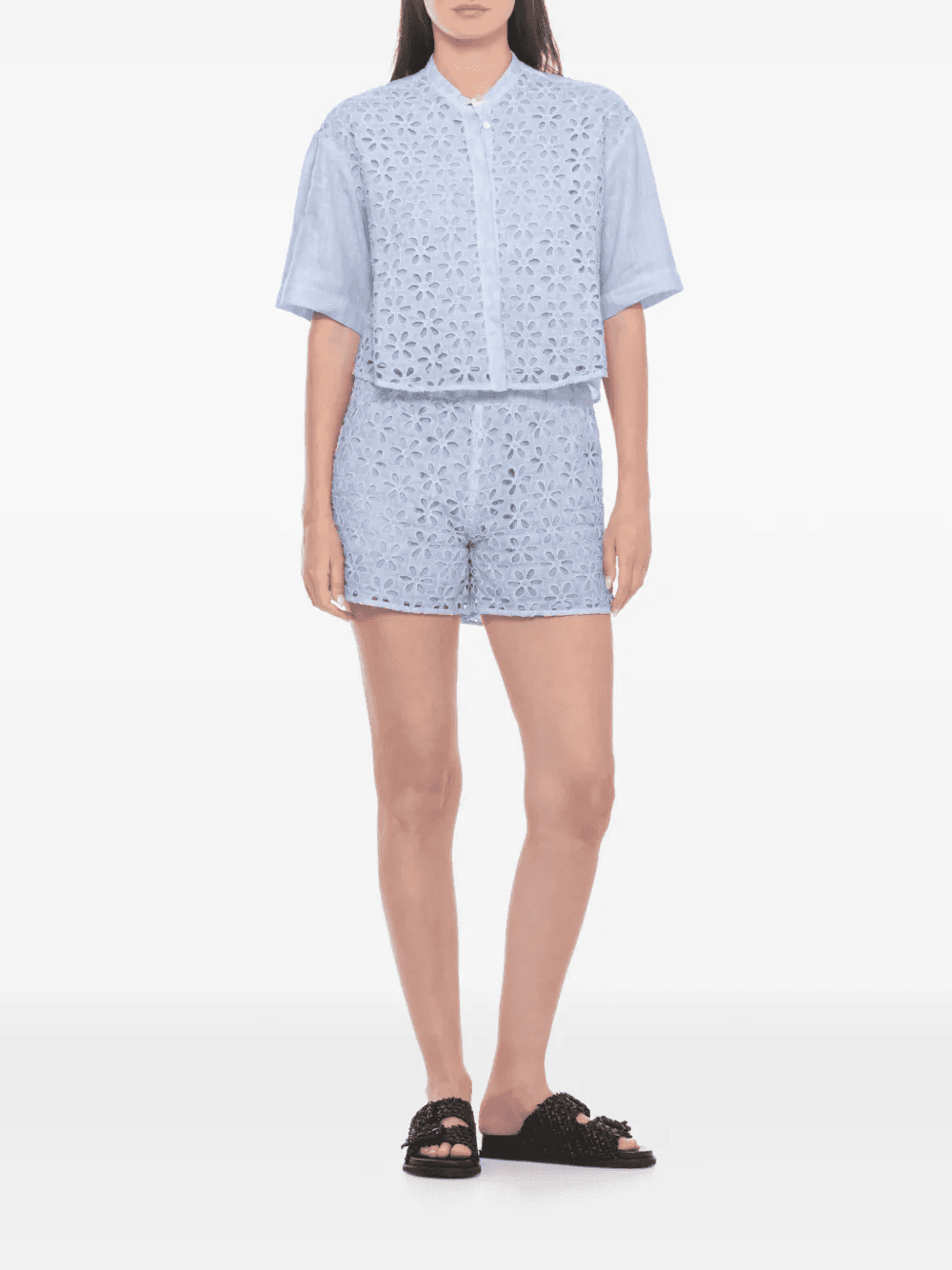 woven buckle-fastening sandals — Image 3