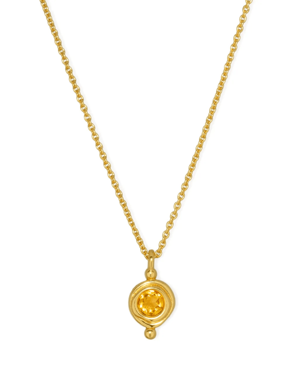 citrine pendant necklace