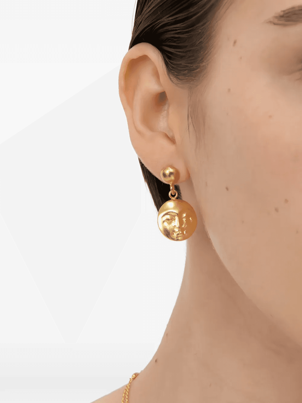 Moon Face drop earrings — Image 5