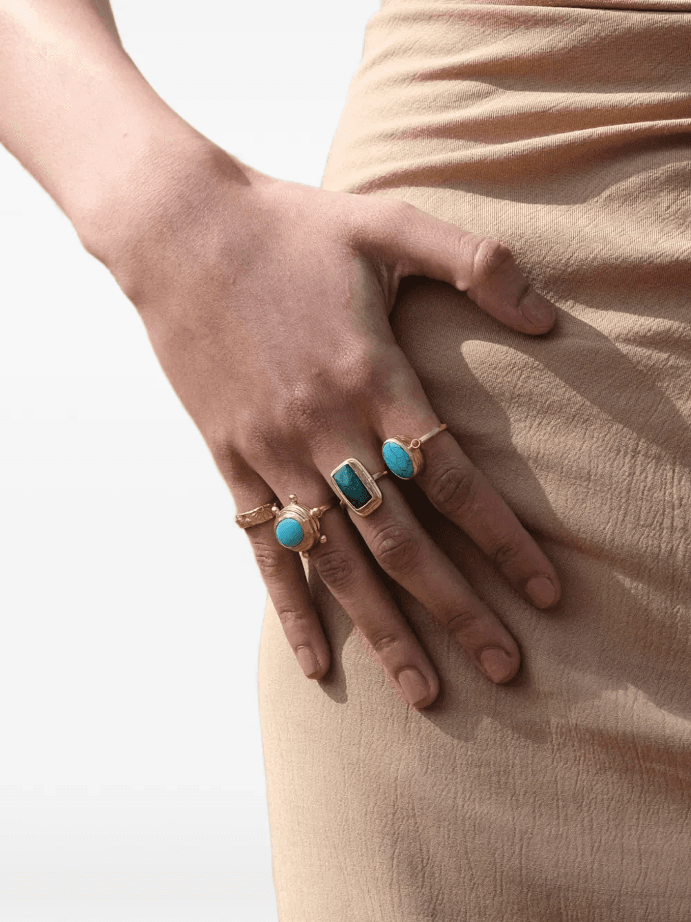 Lucia turquoise cocktail ring — Image 2