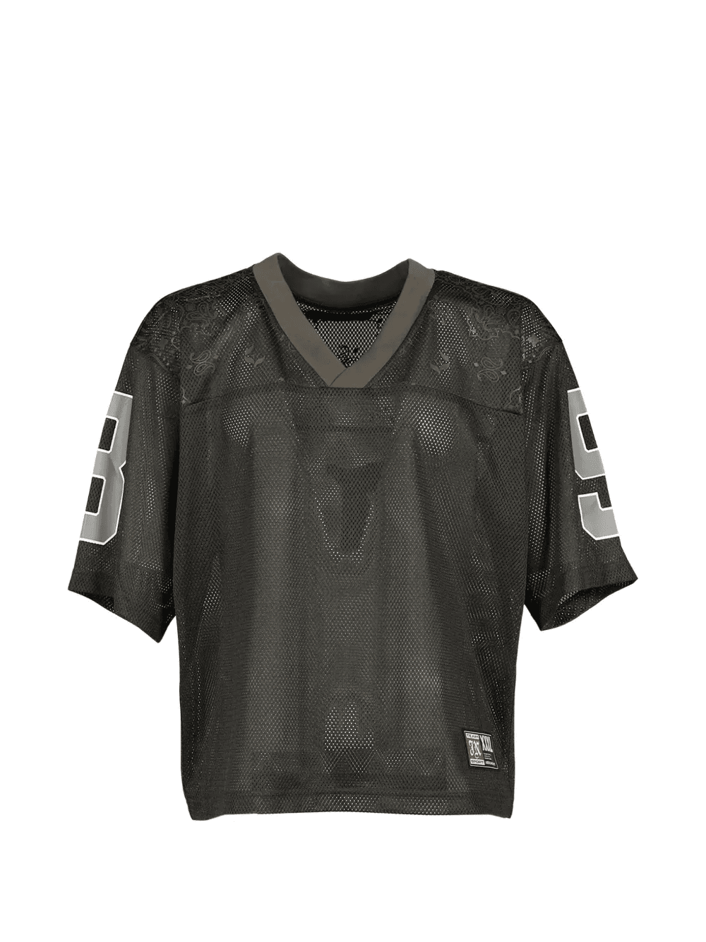 paisley-print mesh T-shirt - Image 1