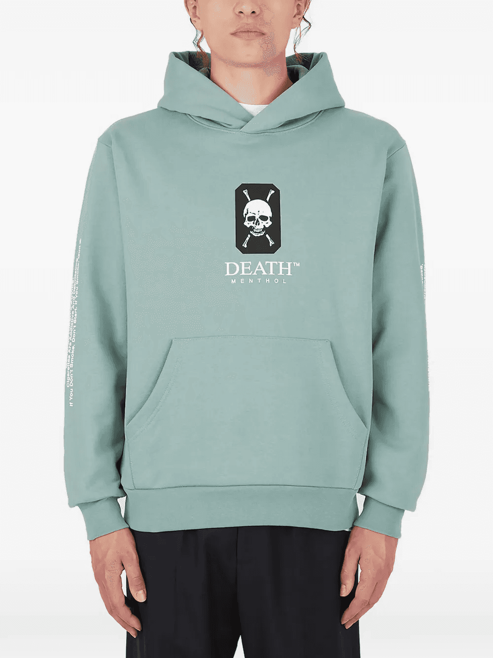 graphic print hooded sweatshirt