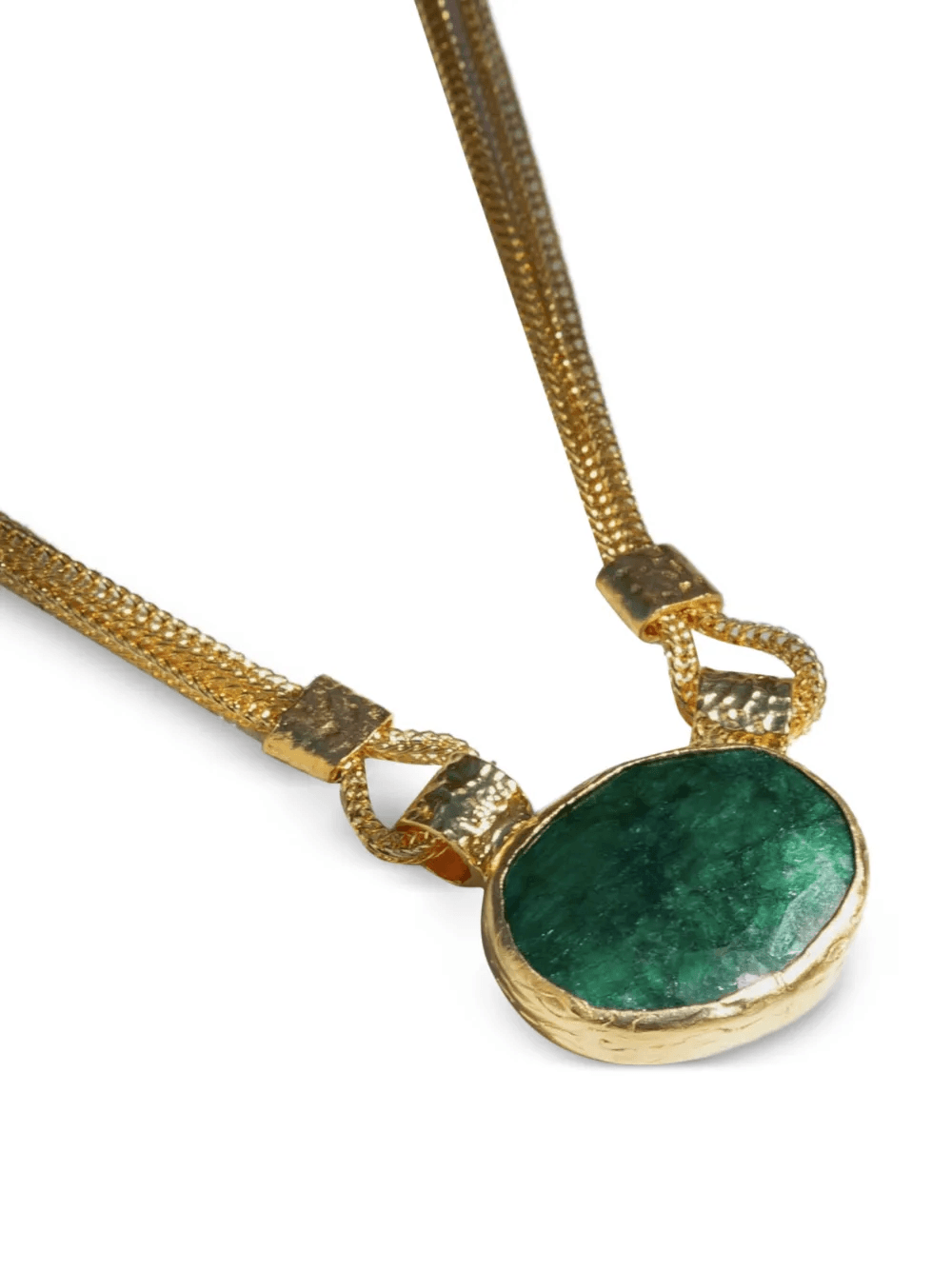 Daphne emerald chain necklace — Image 4