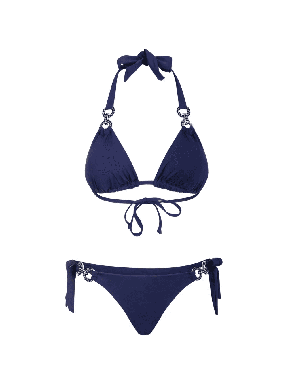 Leonie crystal-embellished triangle bikini - Image 1