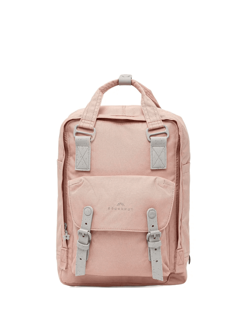 Macaroon Monet buckle-fastening floral-lined backpack - Image 1