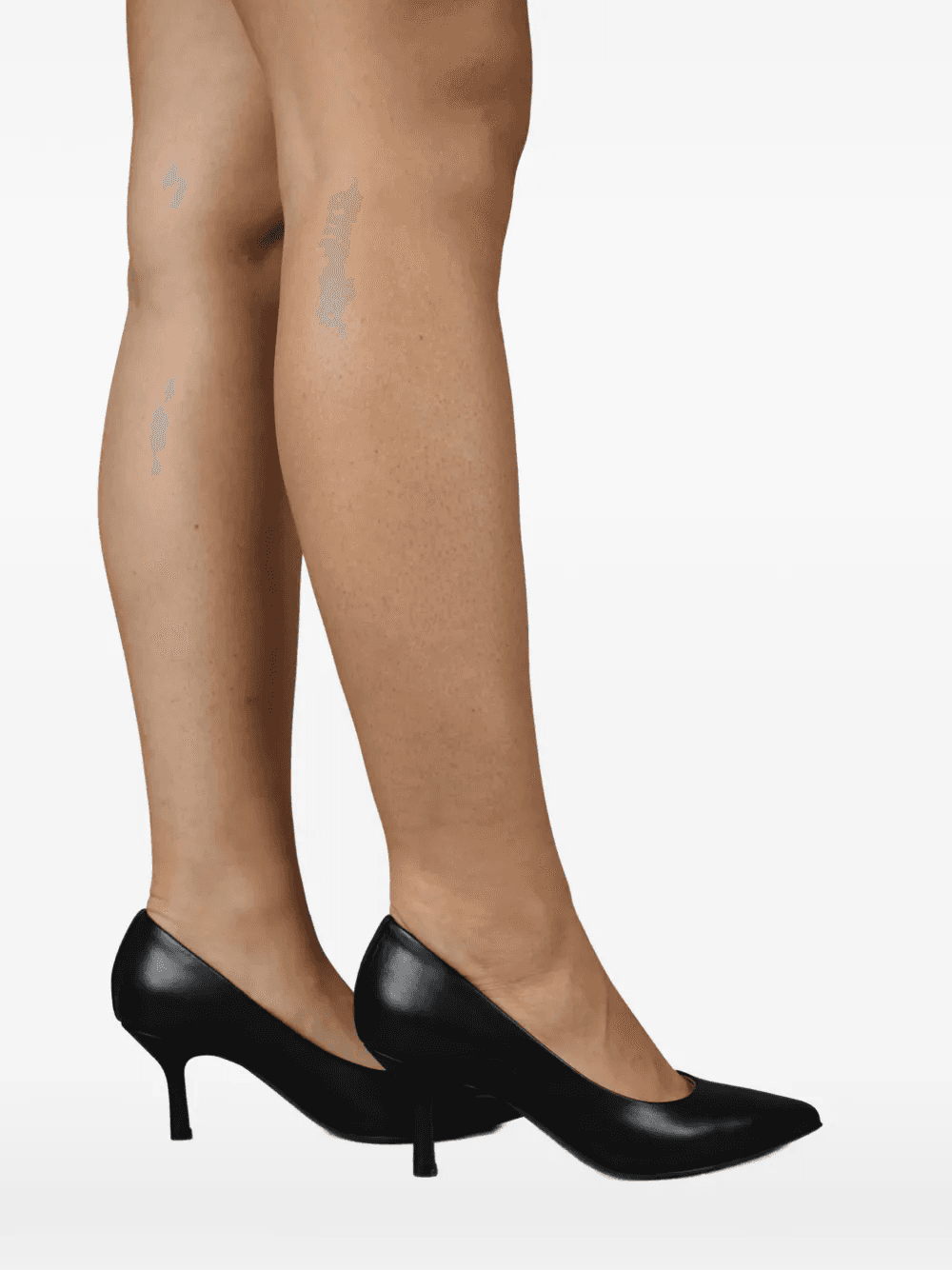pointed-toe leather pumps — Image 2