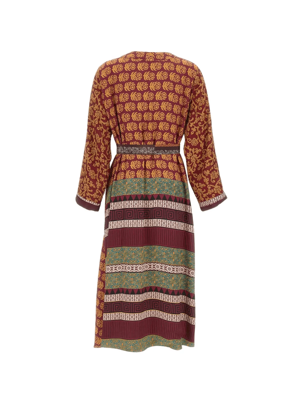 reversible floral-pattern coat — Image 4