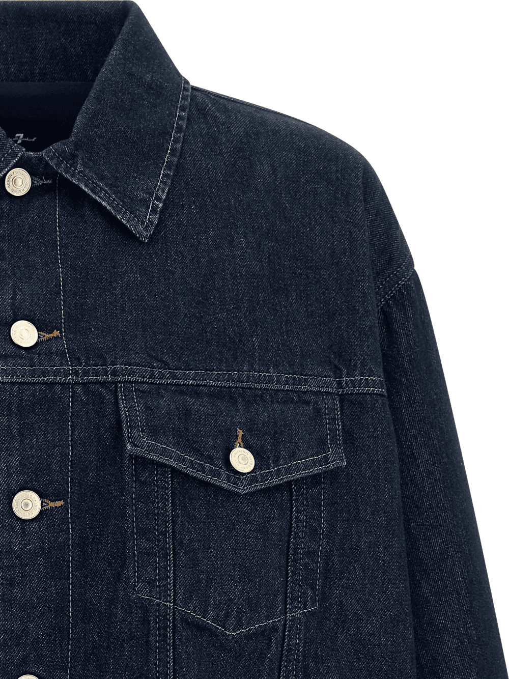 gathered denim jacket — Image 2