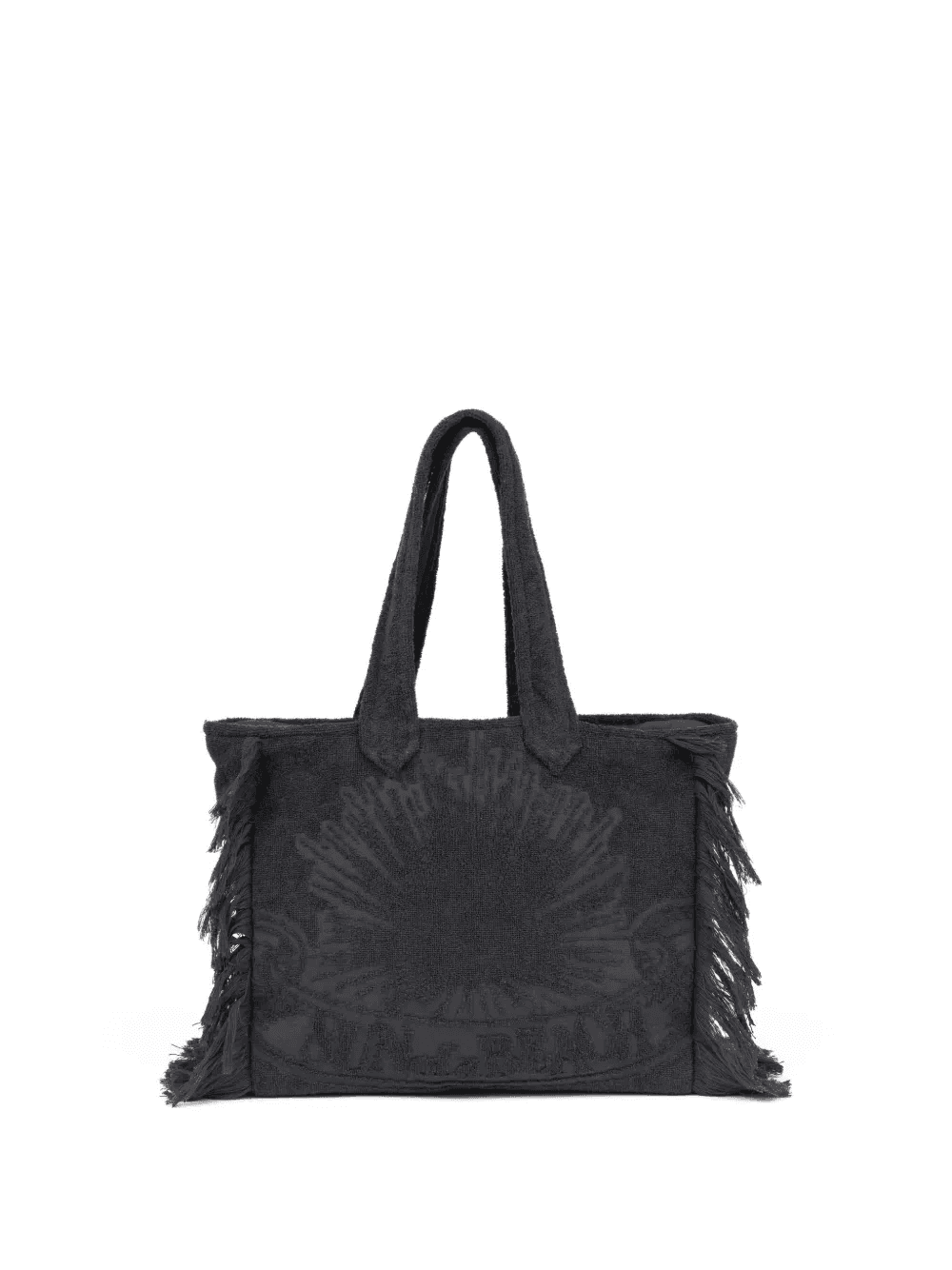 Terry fringe-trim tote bag - Image 1