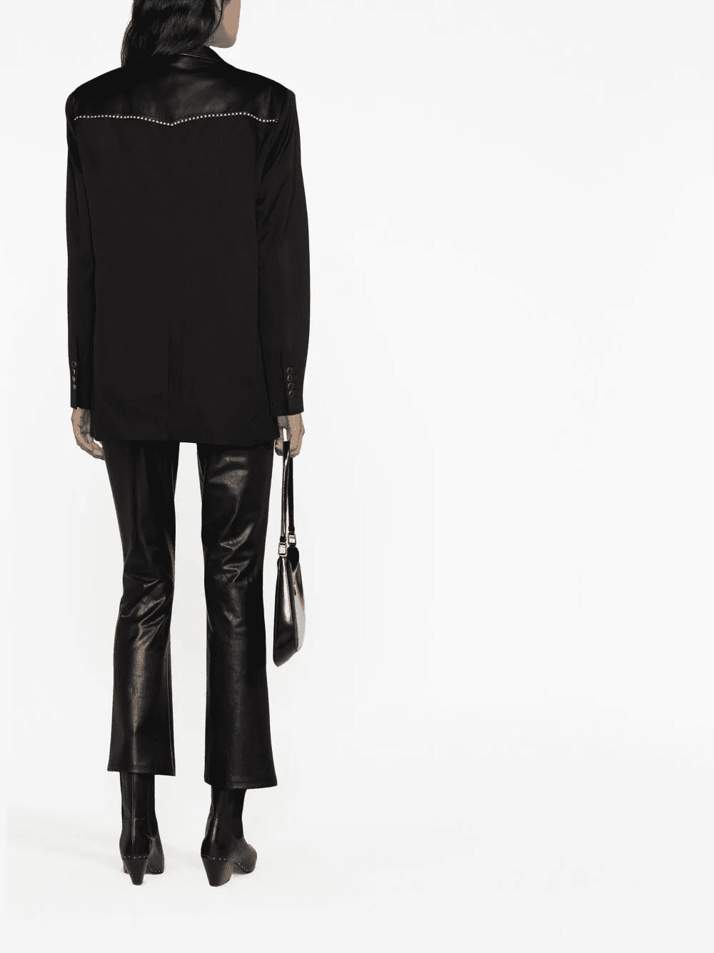 panelled single-breasted blazer — Image 3