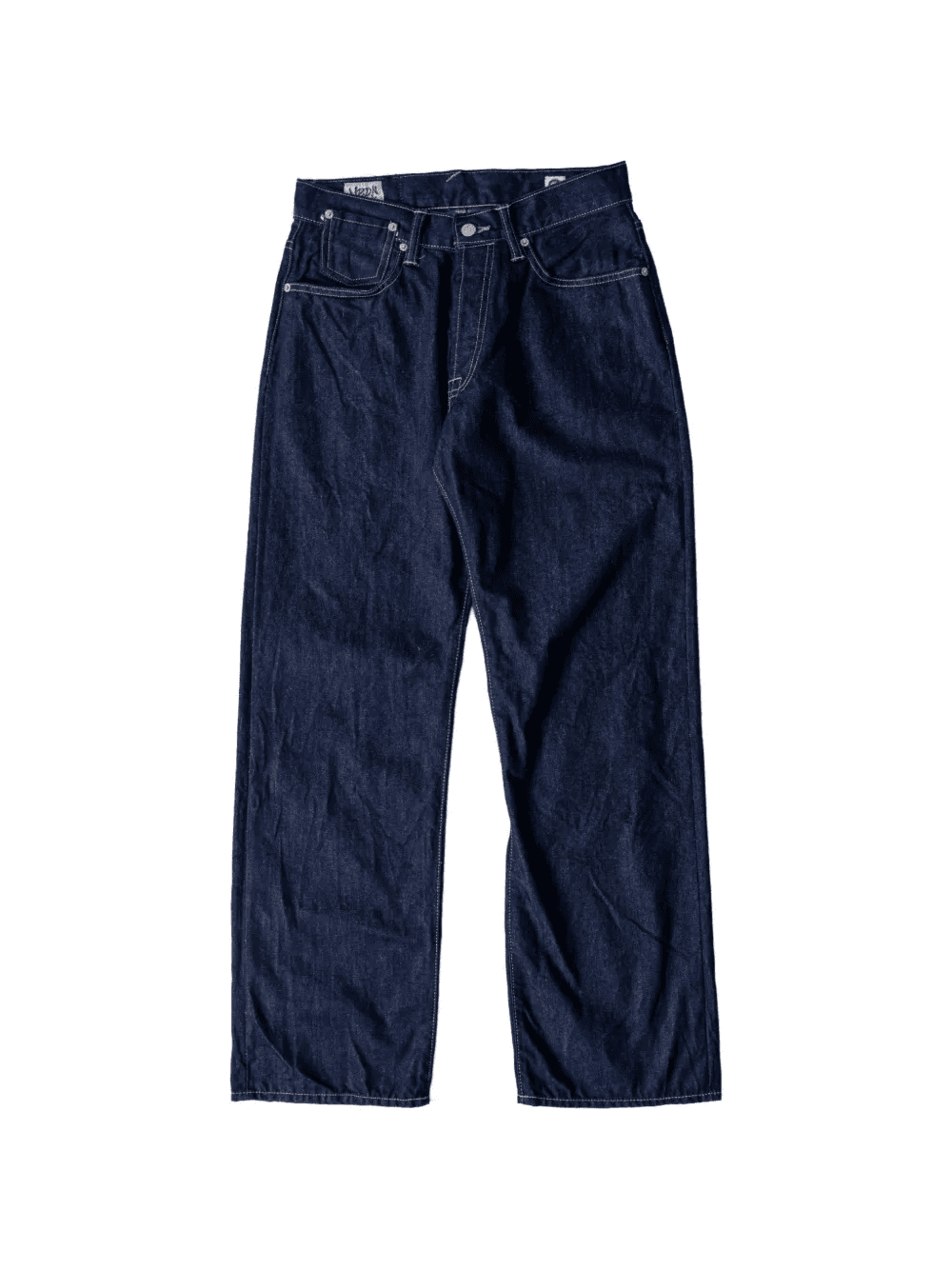 ESTD 012 sashiko-patch straight-leg jeans - Image 1