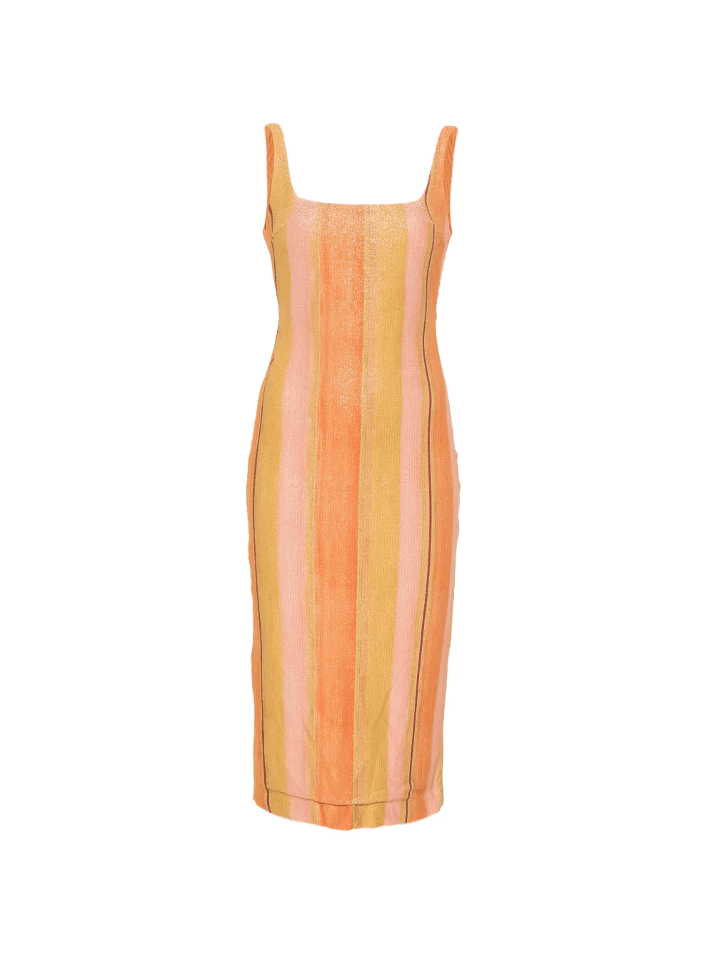 striped scoop-neck midi dress - Image 1