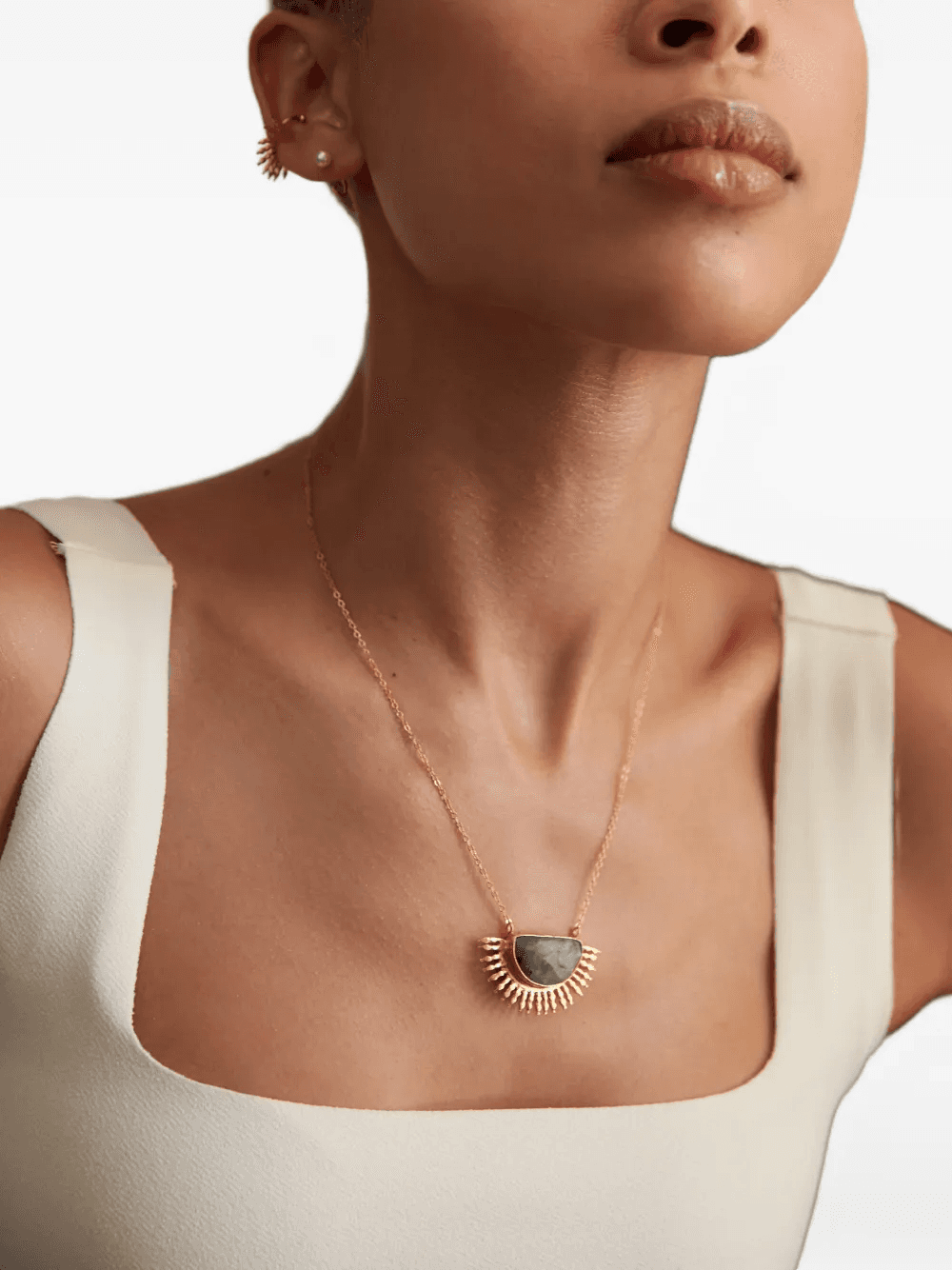 labradorite Sunrise pendant necklace — Image 2