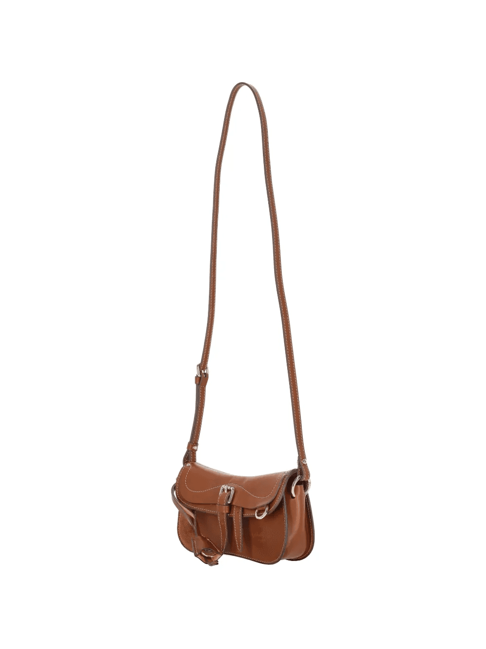 contrast-stitch buckle-fastening cross body bag — Image 3