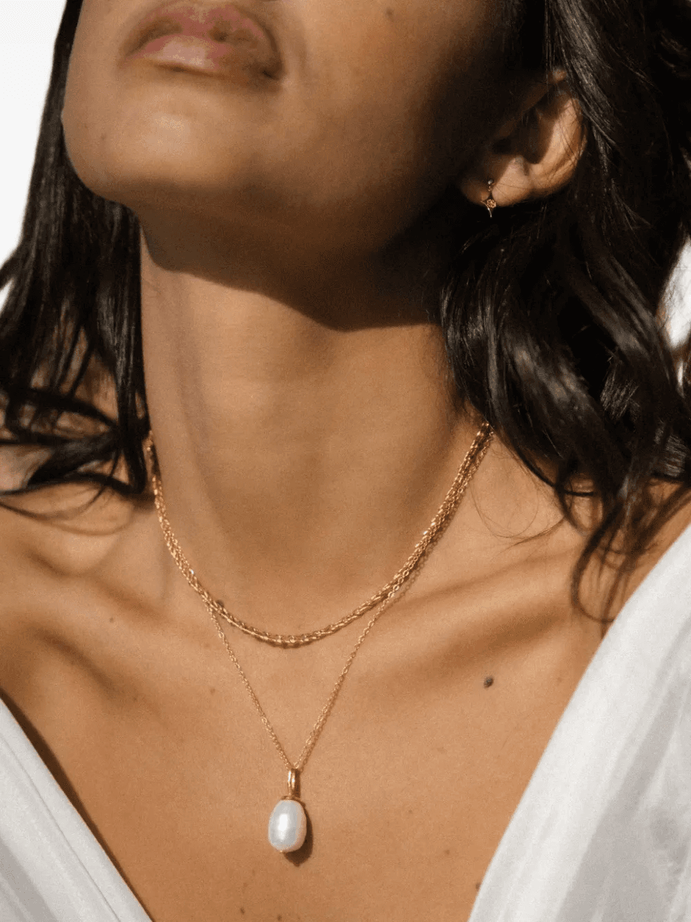 Thea snake chain necklace — Image 2