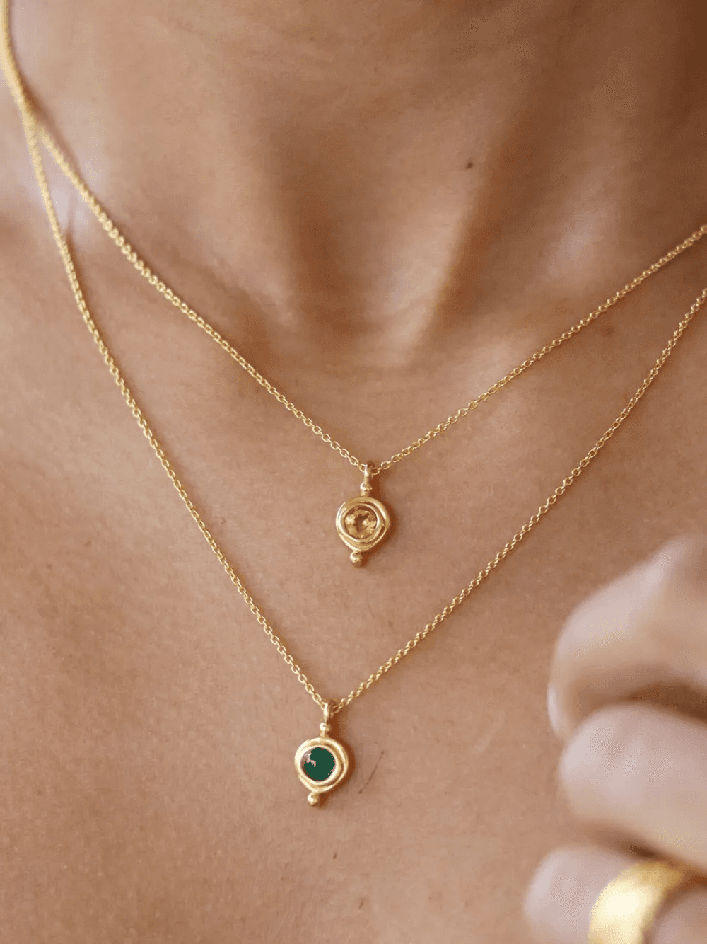 citrine pendant necklace — Image 2