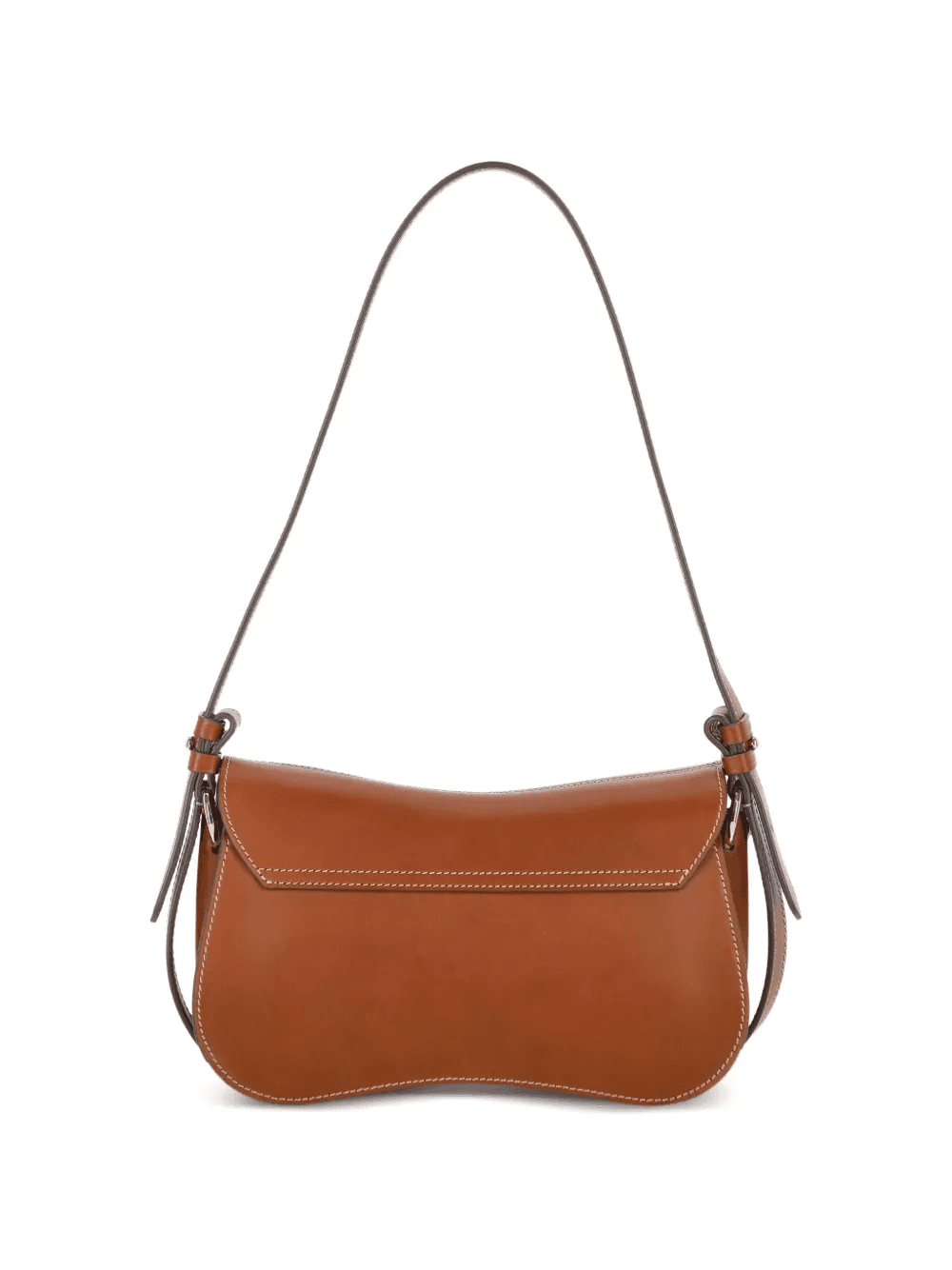 buckle-fastening contrast-stitch shoulder bag — Image 4