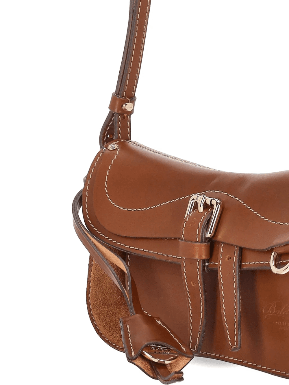 contrast-stitch buckle-fastening cross body bag — Image 2