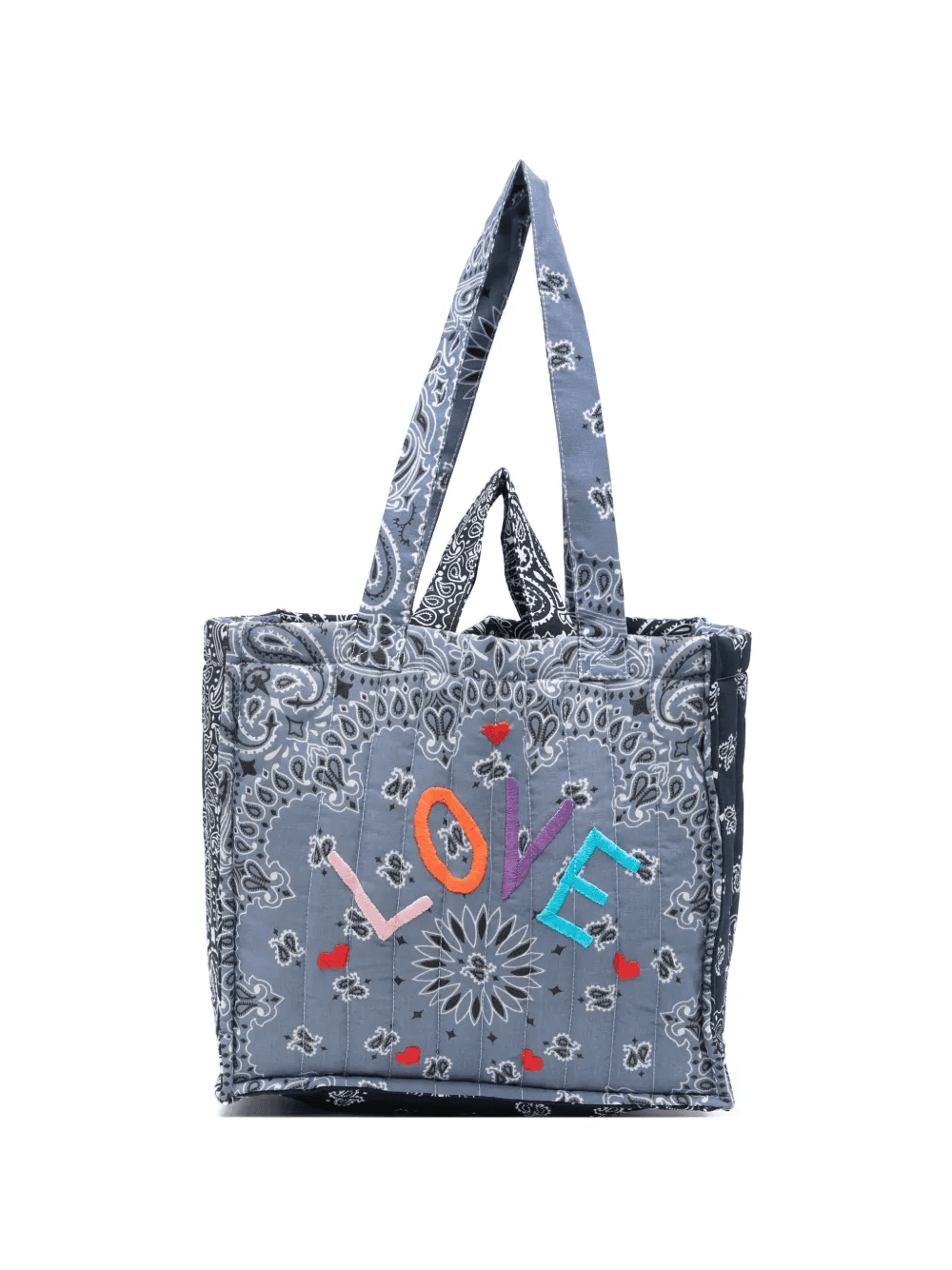 bandana-print tote bag - Image 1