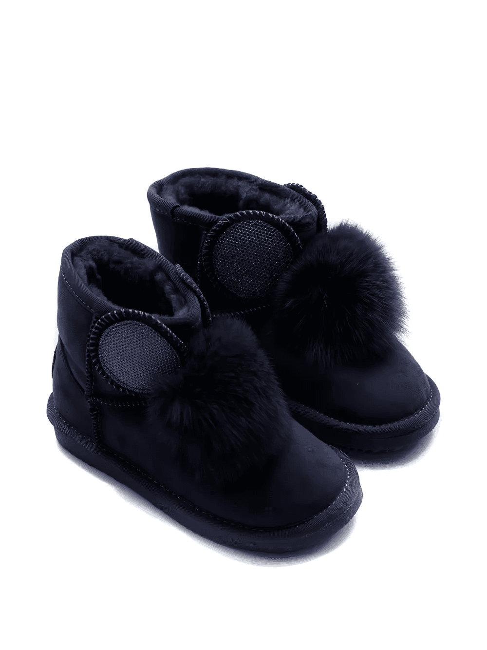 pom-pom faux-fur boots - Image 1