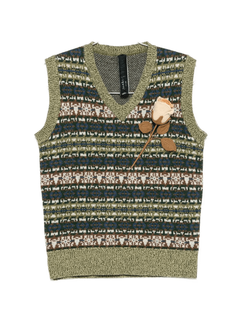 Grandpa's Rose V-neck vest - Image 1