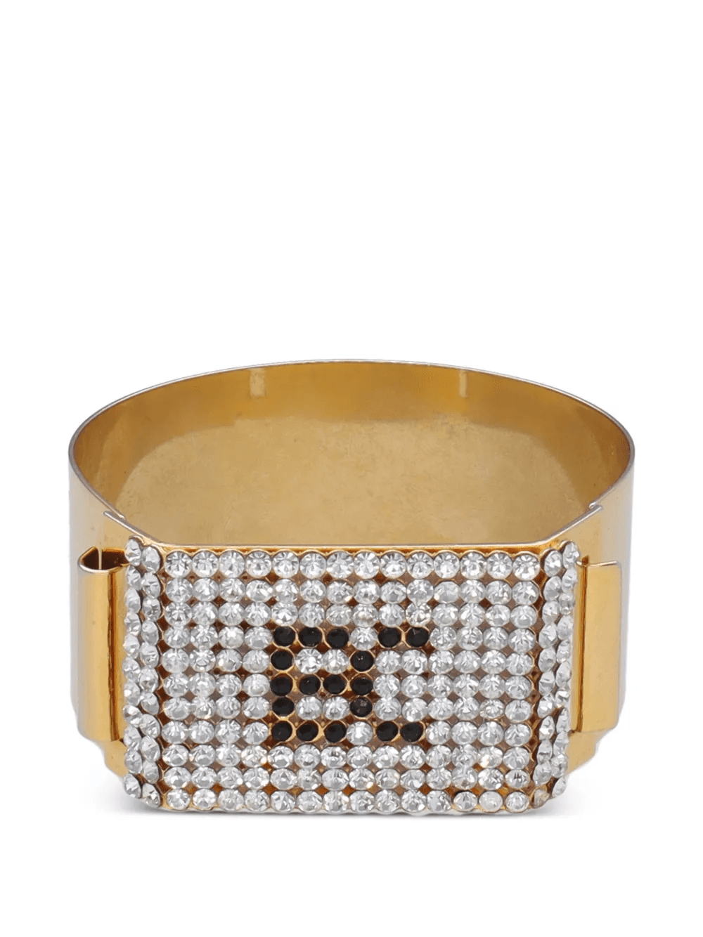 logo-embellished cuff bracelet