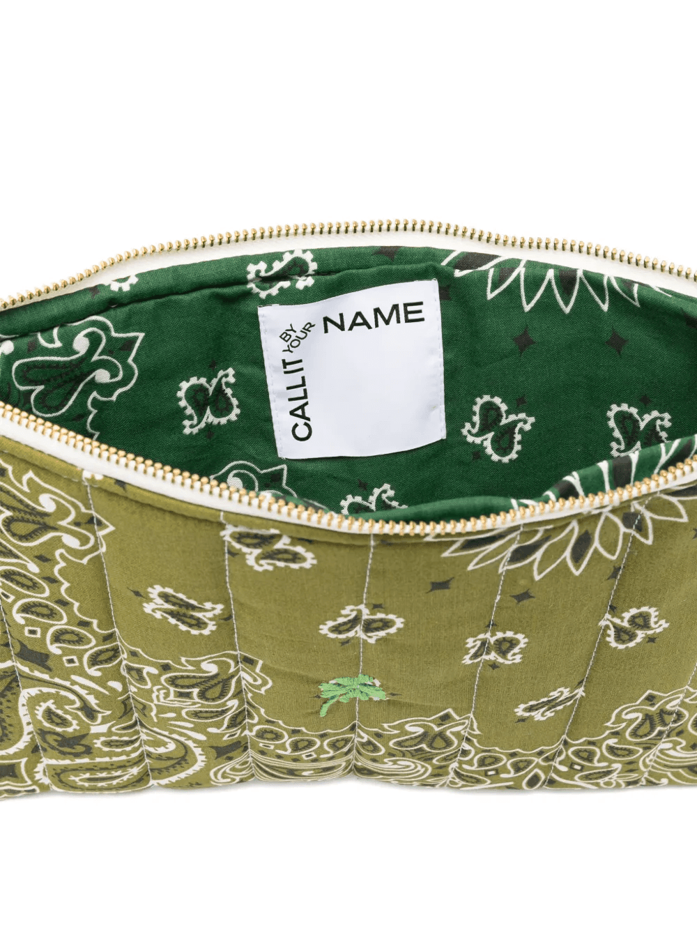 quilted paisley-print clutch — Image 2