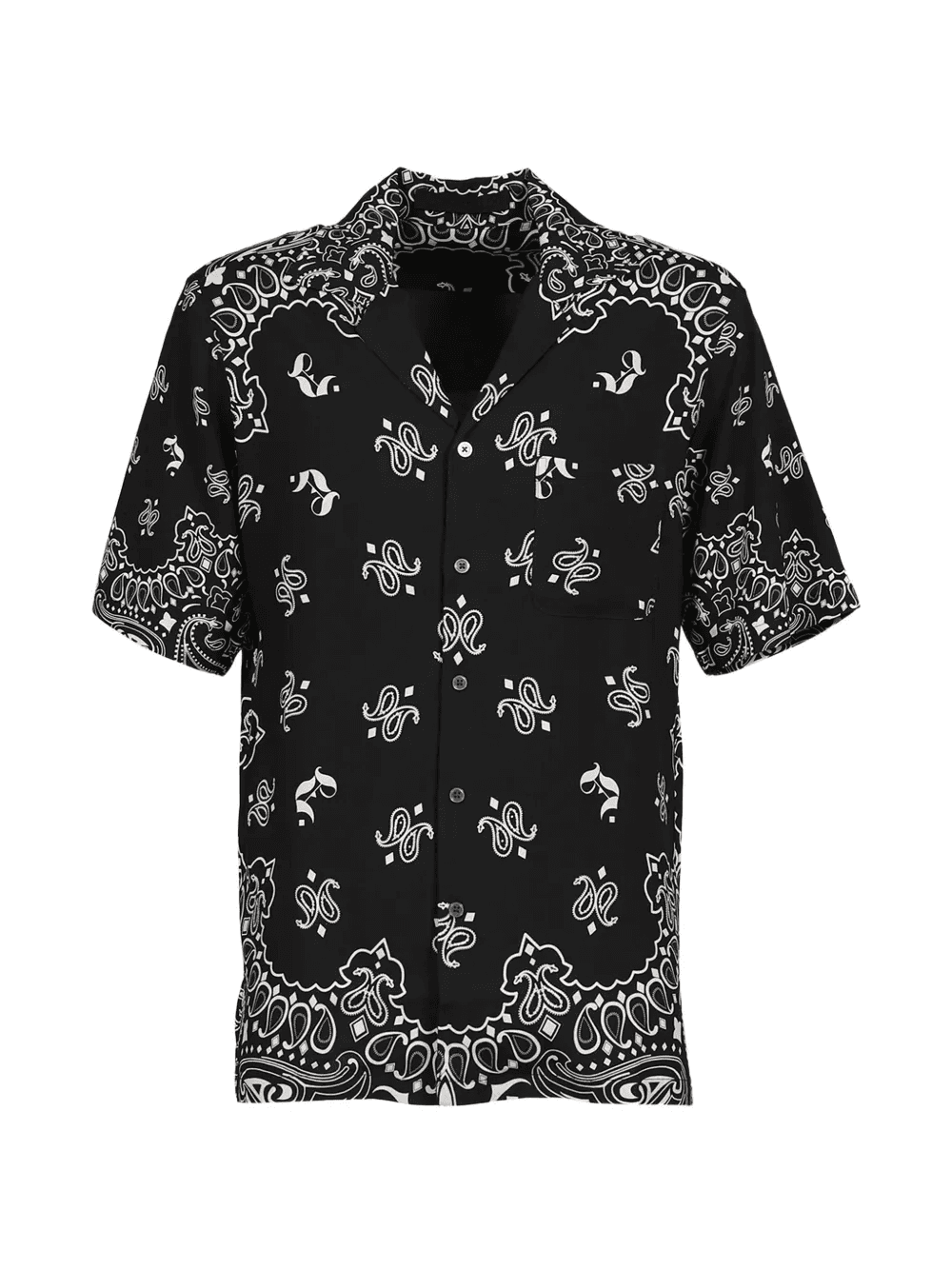 paisley-print short-sleeved shirt - Image 1