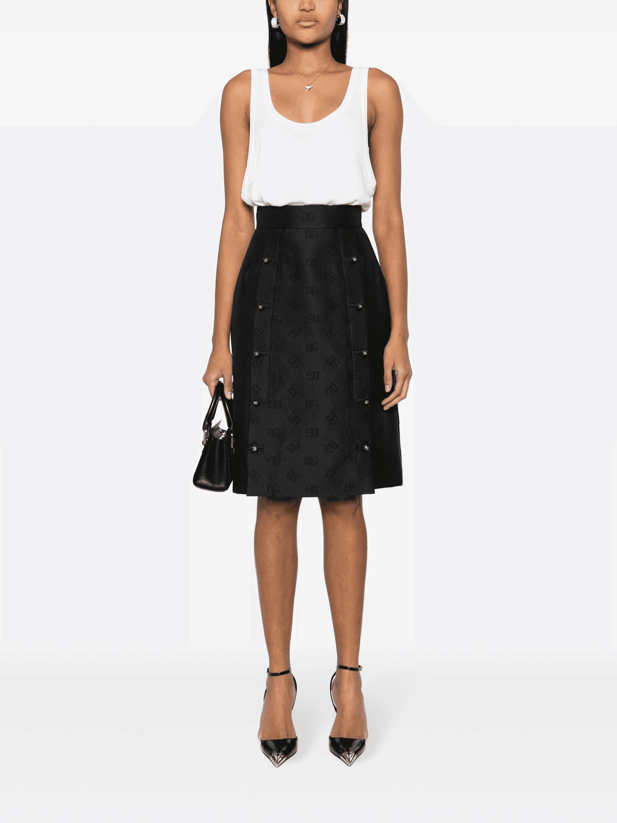 jacquard-logo skirt — Image 5